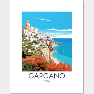 A Pop Art Travel Print of Gargano - Italy Posters and Art